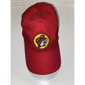 Buc-ee's Bucees Gas Station Red Beaver Cotton Baseball Style Hat Cap Adjustable
